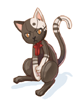 Boneco de Gato Preto